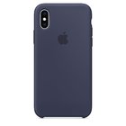 Силиконовый чехол темно-синий для iPhone X