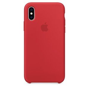 Силіконовий чохол червоний для iPhone X