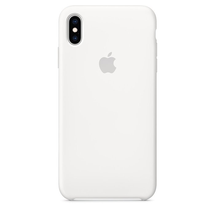 Силіконовий чохол білий для iPhone XS Max