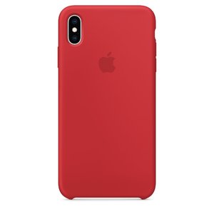 Силиконовый чехол красный для iPhone XS Max