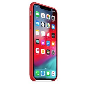 Силіконовий червоний чохол для iPhone XS Max