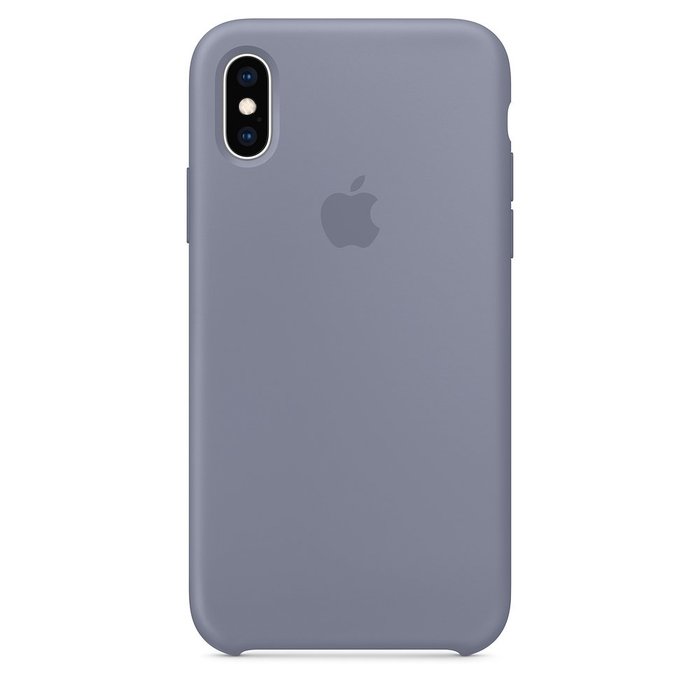 Силиконовый чехол лавандовый для iPhone X