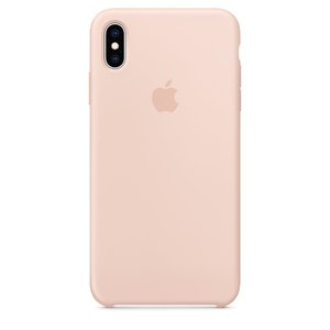 Силиконовый чехол розовый для iPhone XS Max