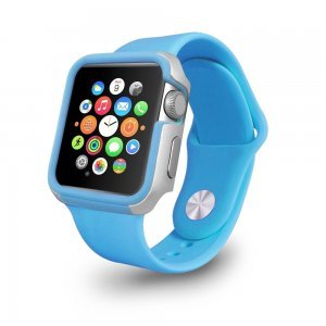 Чехол Ozaki O!coat-Shockband синий для Apple Watch 42мм