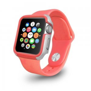 Чехол Ozaki O!coat-Shockband розовый для Apple Watch 42мм