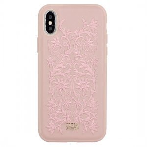 Кожаный чехол Luna Aristo Bess розовый для iPhone X/XS