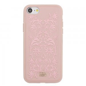 Кожаный чехол Luna Aristo Bess розовый для iPhone 7/8/SE 2020