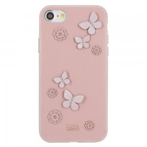 Кожаный чехол Luna Aristo Dale розовый для iPhone 7 Plus/8 Plus