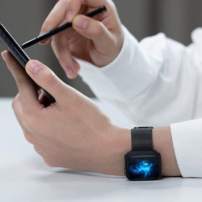 Чехол Pitaka Air черный+серый для Apple Watch 44mm Чехол Pitaka Air черный+серый для Apple Watch 44mm