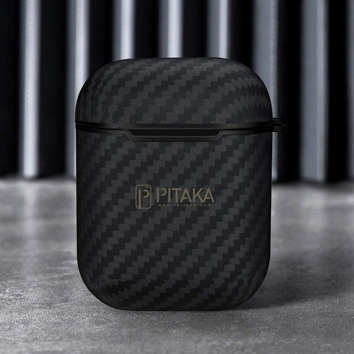 Чехол Pitaka AirPal Mini черный+серый для Airpods Чехол Pitaka AirPal Mini черный+серый для Airpods