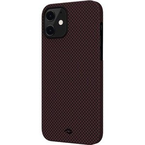 Pitaka MagEZ Case Plain Black/Red для iPhone 12 (KI1204M)