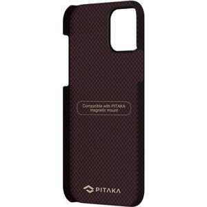 Pitaka MagEZ Case Plain Black/Red для iPhone 12 mini (KI1204)