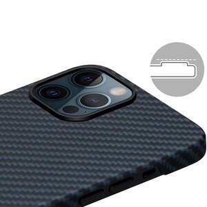 Pitaka MagEZ Case Twill Black/Blue для iPhone 12 Pro Max (KI1208PM)