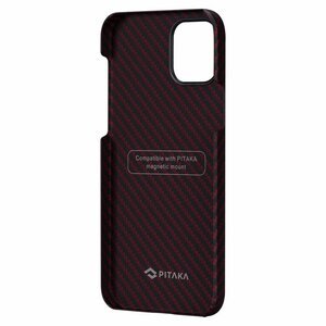 Pitaka MagEZ Case Twill Black/Red для iPhone 12 (KI1203M)