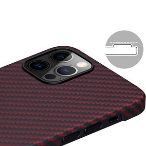 Pitaka MagEZ Case Twill Black/Red для iPhone 12 Pro Max (KI1203PM)