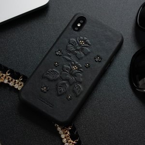 Шкіряний чохол Polo Azalea чорний для iPhone X/XS