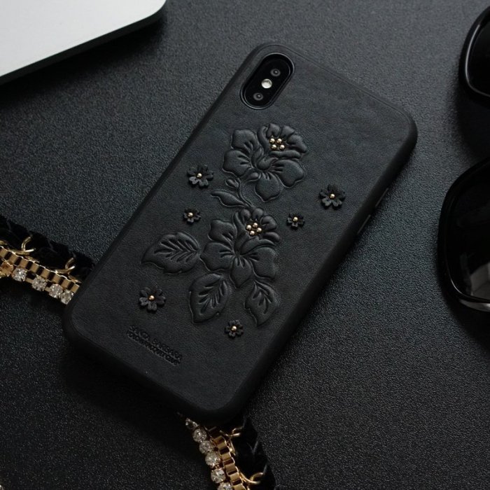 Кожаный чехол Polo Azalea черный для iPhone X/XS Кожаный чехол Polo Azalea черный для iPhone X/XS