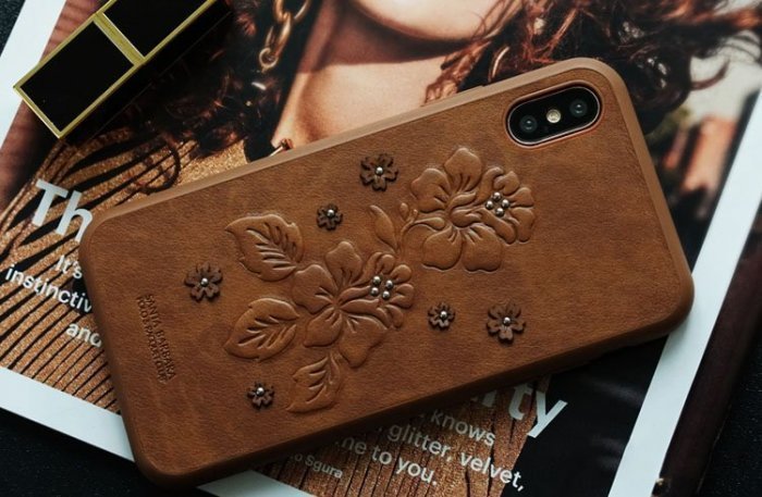 Шкіряний чохол Polo Azalea коричневий для iPhone X/XS