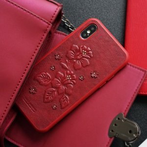 Шкіряний чохол Polo Azalea червоний для iPhone X/XS