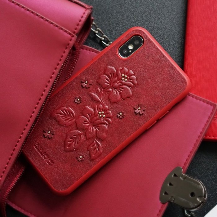 Шкіряний чохол Polo Azalea червоний для iPhone X/XS Шкіряний чохол Polo Azalea червоний для iPhone X/XS