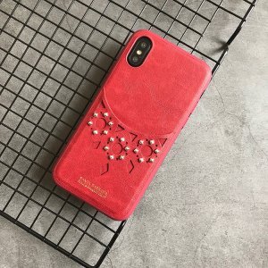 Шкіряний чохол Polo Brynn червоний для iPhone X/XS