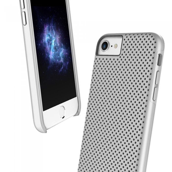 Перфорированный чехол Prodigee Breeze серебристый для iPhone 8/7 Перфорированный чехол Prodigee Breeze серебристый для iPhone 8/7