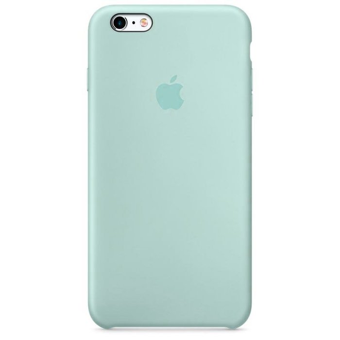 Силиконовый чехол цвет морской волны для iPhone 6/6S