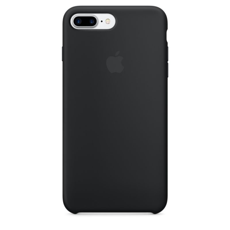 Силиконовый чехол черный для iPhone 8 Plus/7 Plus