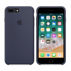 Силиконовый чехол темно-синий для iPhone 8 Plus/7 Plus
