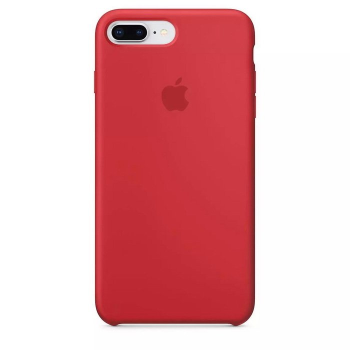 Силиконовый чехол красный для iPhone 8 Plus/7 Plus