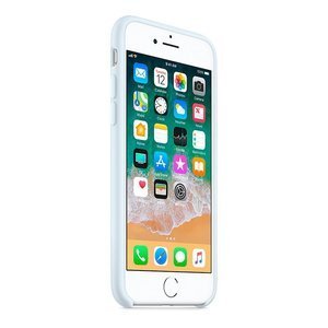 Силиконовый чехол небесный синий для iPhone 8/7/SE 2020