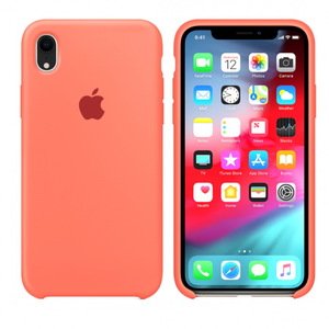 Силиконовый чехол оранжевый для iPhone XR