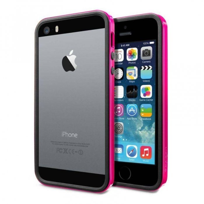 Бампер SGP Neo Hybrid EX розовый для iPhone 5/5S/SE