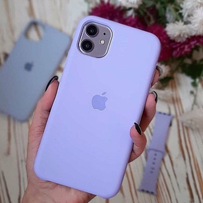 Силиконовый чехол фиалковый для iPhone 11 Силиконовый чехол фиалковый для iPhone 11