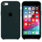 Силиконовый чехол темно-зелёный для iPhone 6/6S