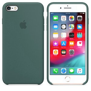 Силиконовый чехол зелёный для iPhone 6/6S