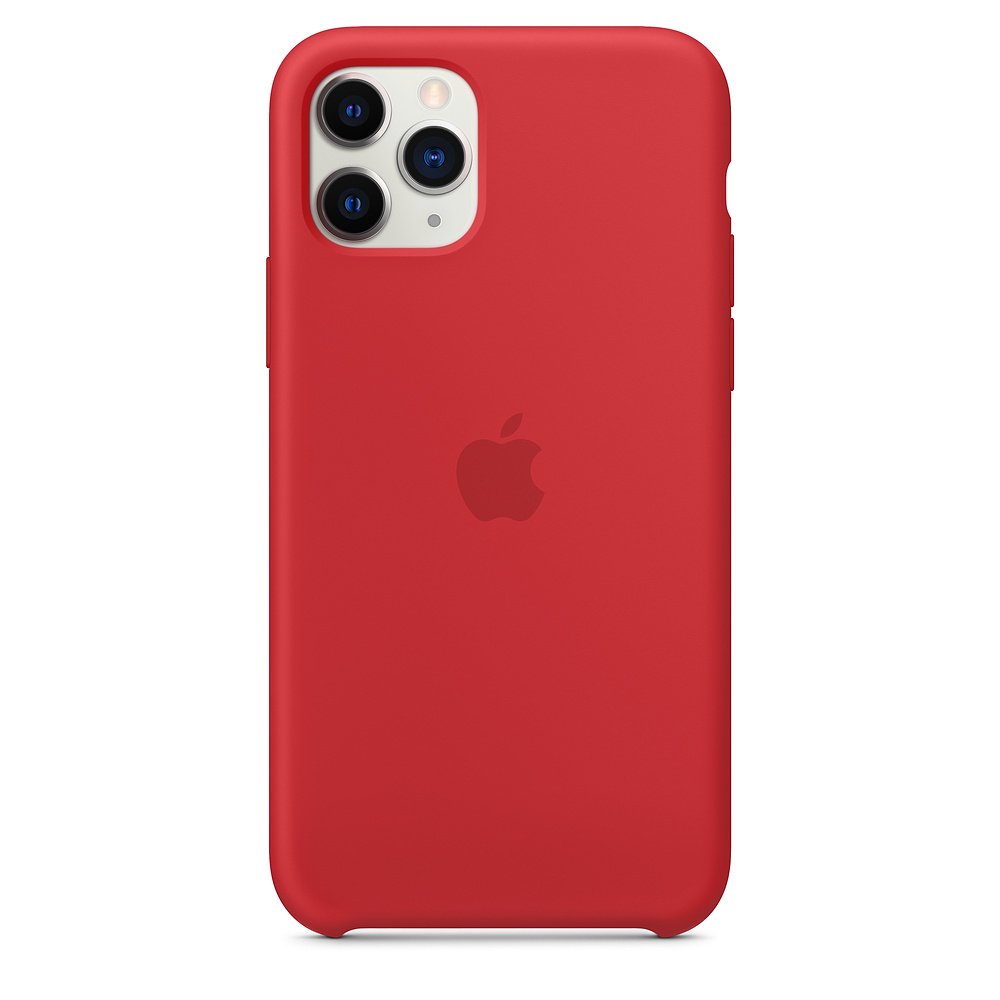 Силиконовый чехол красный для iPhone 11 Pro Max
