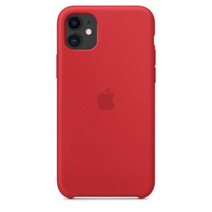 Силиконовый чехол красный для iPhone 11
