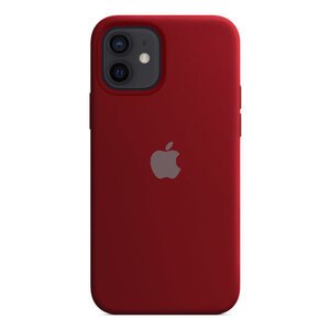 Силиконовый чехол красный для iPhone 12/12 Pro