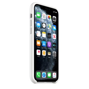 Силиконовый чехол белый для iPhone 11 Pro Max