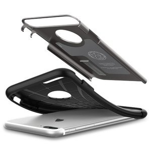 Защитный чехол с подставкой Spigen Slim Armor серый для iPhone 8 Plus/7 Plus