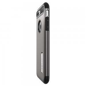 Защитный чехол с подставкой Spigen Slim Armor серый для iPhone 8 Plus/7 Plus