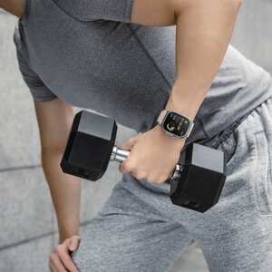 Ремінець Switcheasy Active Sport G-hook бежевий для Apple Watch 42/44/45/49mm (MAW459160SI23)