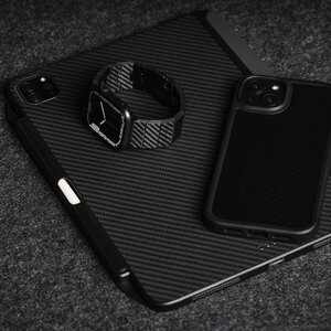 Ремінець Switcheasy Carbon Fiber Band чорний для Apple Watch 42/44/45/49mm (MAW245035BK22)