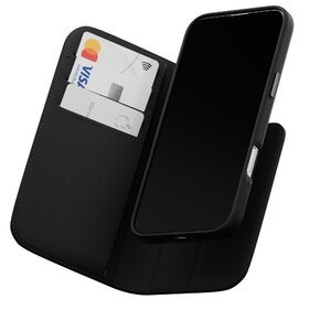 Чохол-книжка з підставкою Switcheasy Card Folio M чорний для iPhone 16 Pro Max (MPH67P263BK24)