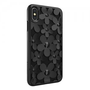 3D чохол Switcheasy Fleur чорний для iPhone XS Max