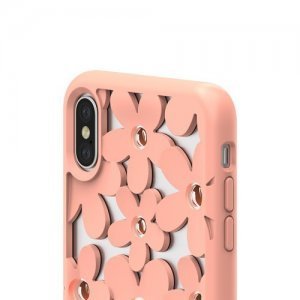 3D чохол Switcheasy Fleur рожевий для iPhone XS Max