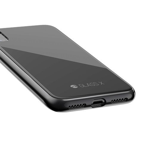 Стеклянный чехол SwitchEasy Glass X черный для iPhone X Стеклянный чехол SwitchEasy Glass X черный для iPhone X