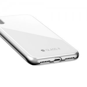 Стеклянный чехол SwitchEasy Glass X белый для iPhone X