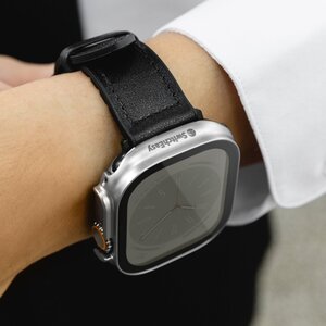 Захисний чохол із склом на екран Switcheasy Hybrid сріблястий для Apple Watch 49mm (SAWU49089TT22)